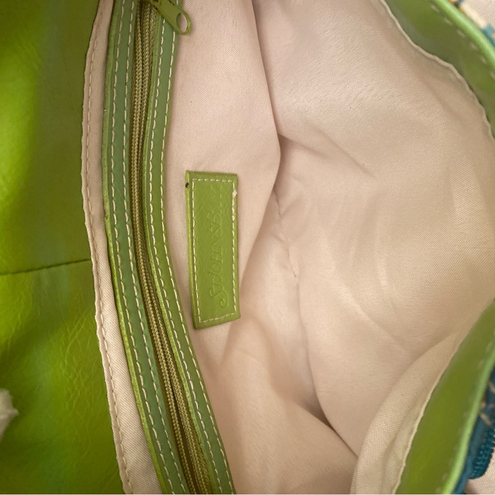 St John Bay green and floral shoulder bag - Picture 5 of 7